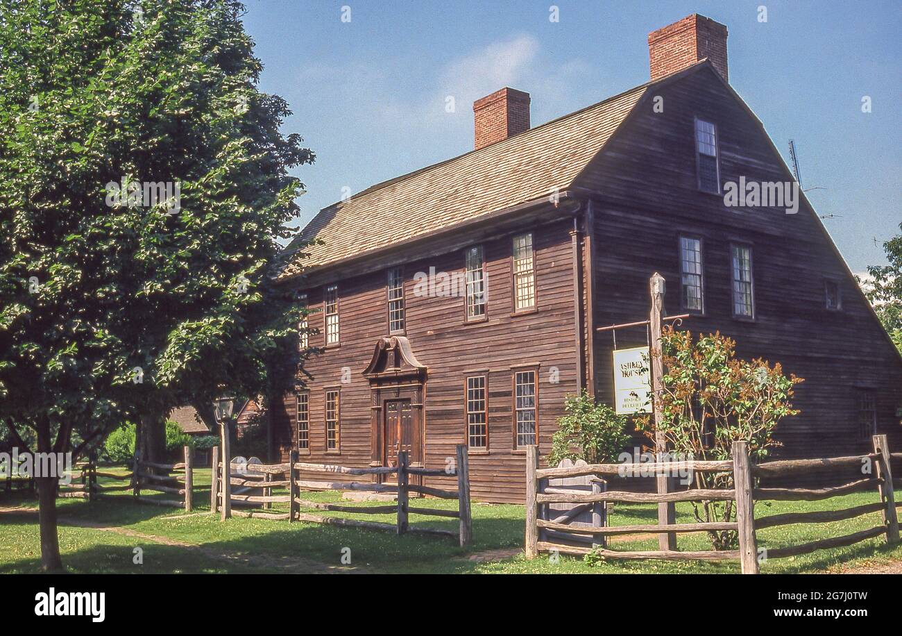 The Ashley House, Old Deerfield Village Stock Photo Alamy