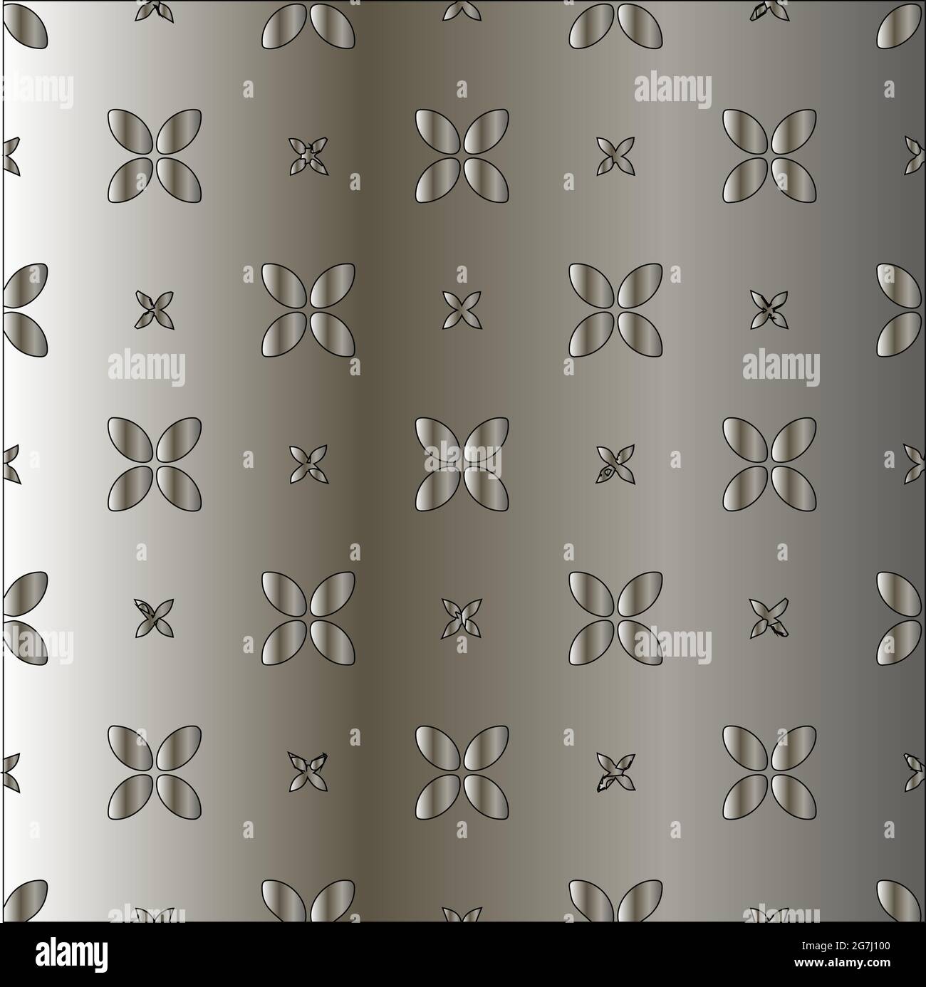 Silver metallic gradient with repeat Pattern . Abstract metallic ...