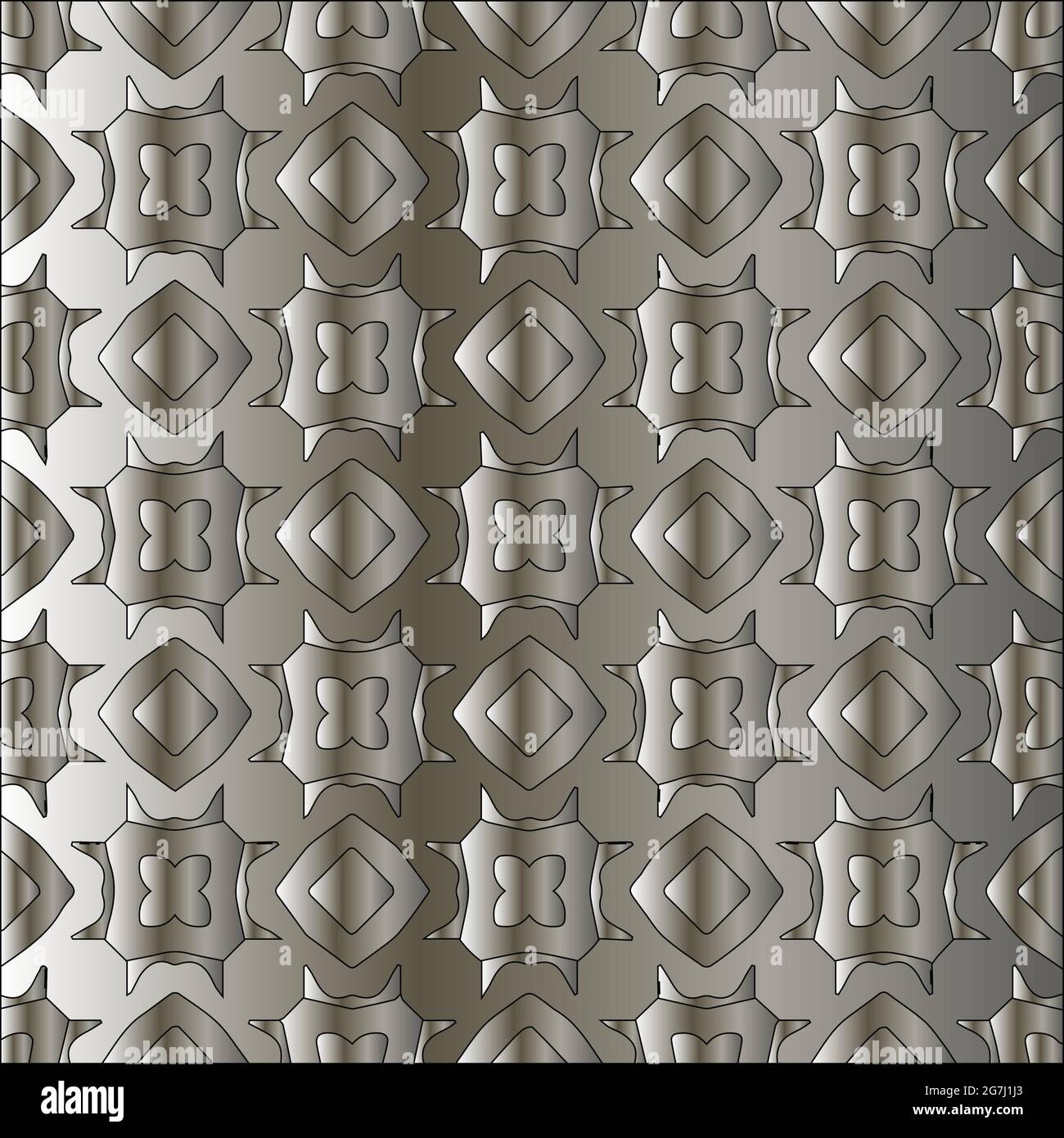 Silver metallic gradient with repeat Pattern . Abstract metallic ...