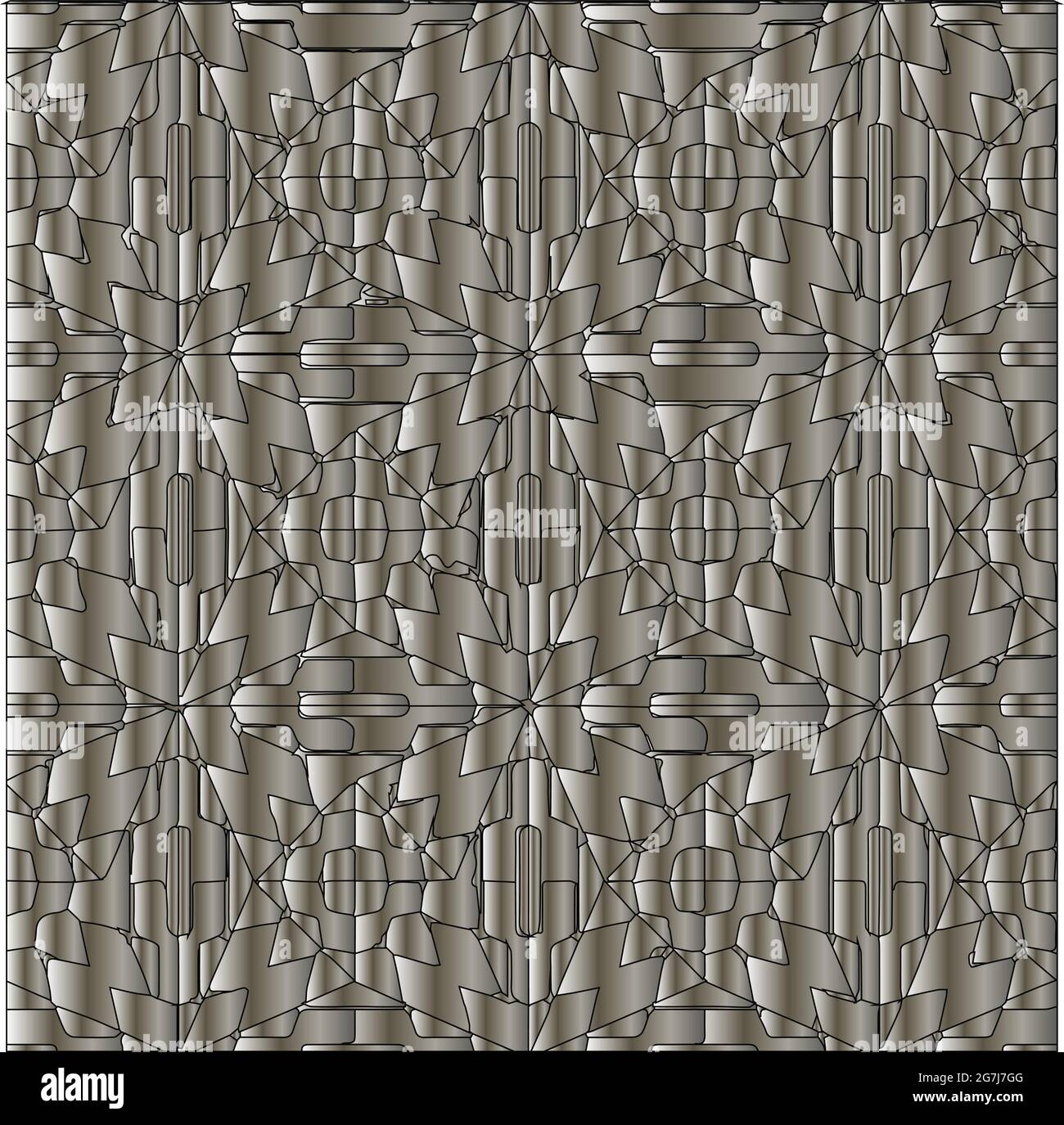 Silver metallic gradient with repeat Pattern . Abstract metallic ...