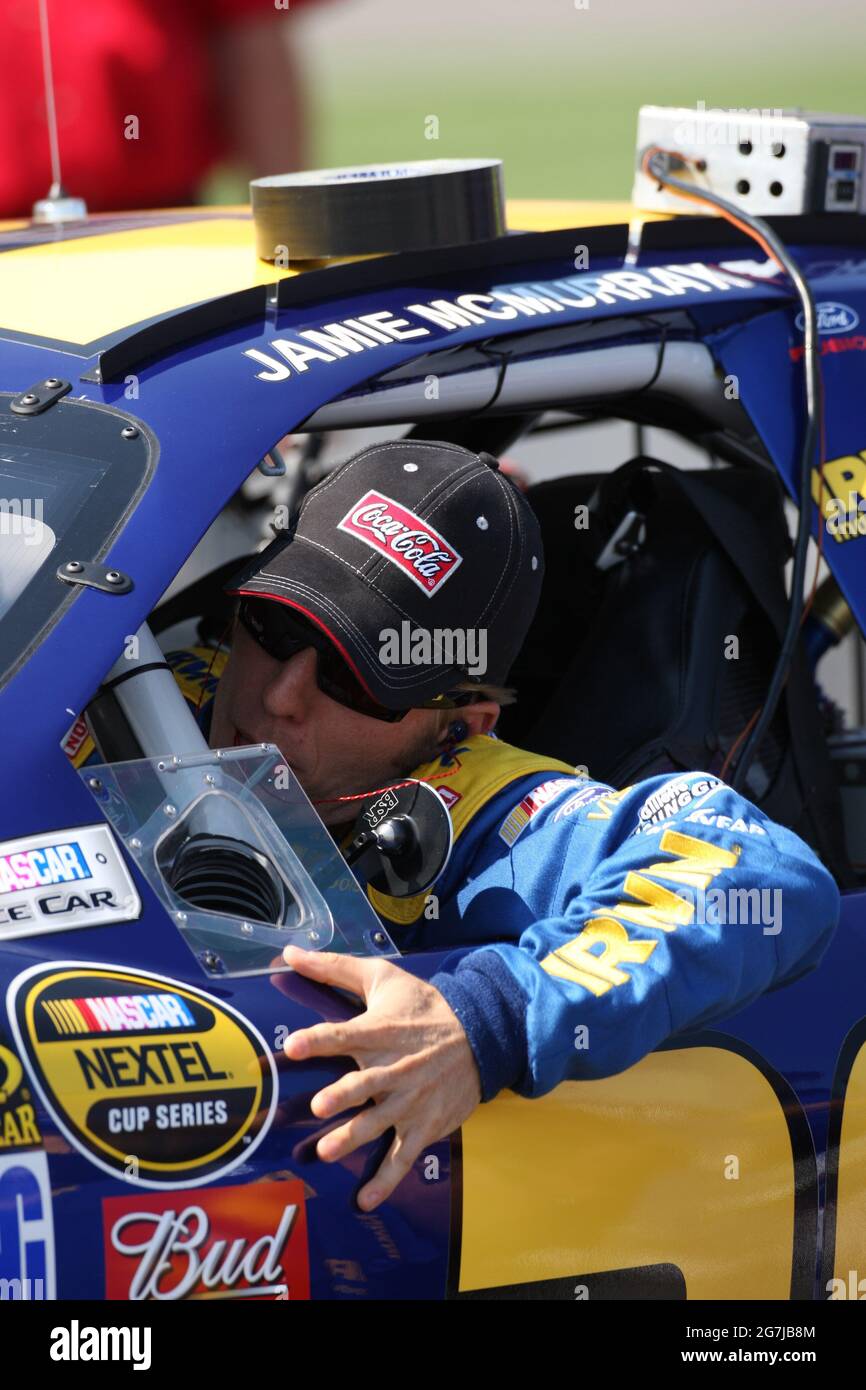 17 August 2007- Qualifying at Michigan International Speedway in Brooklyn Michigan Stock Photo