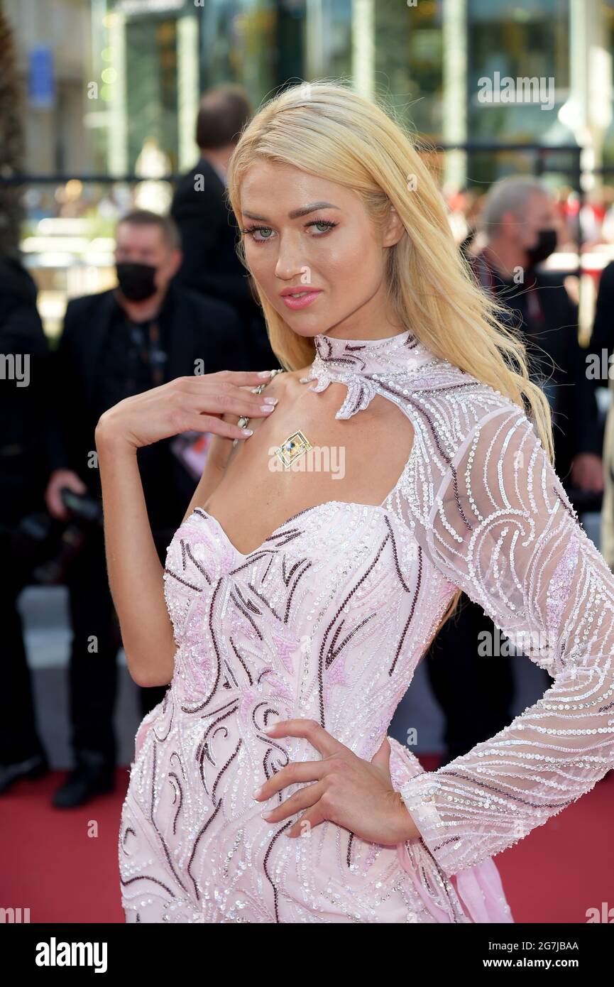 Cannes, France. 14th July, 2021. 74th Cannes Film Festival 2021, Red Carpet film : 'A Felesegam Tortenete/The Story Of My Wife' - Pictured: Angelina Kali Credit: Independent Photo Agency/Alamy Live News Stock Photo