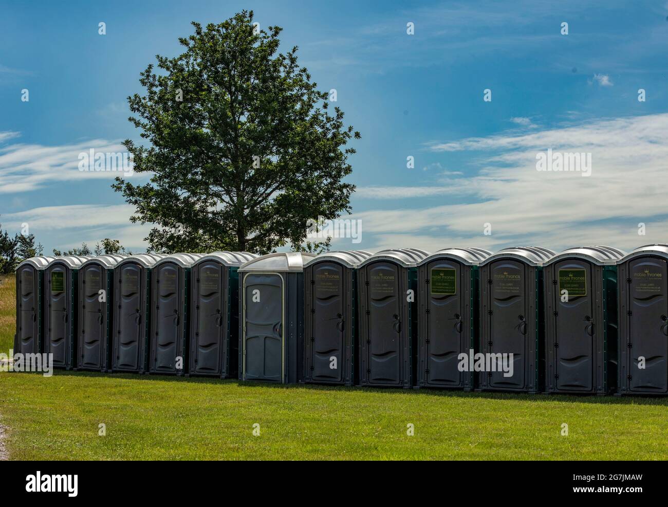 Plastic toilet cubicle hi-res stock photography and images - Alamy