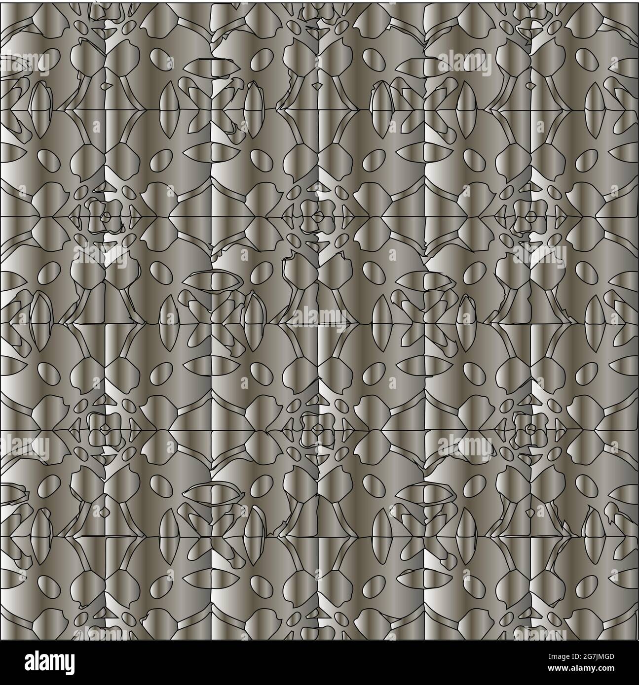 Silver metallic gradient with repeat Pattern . Abstract metallic ...