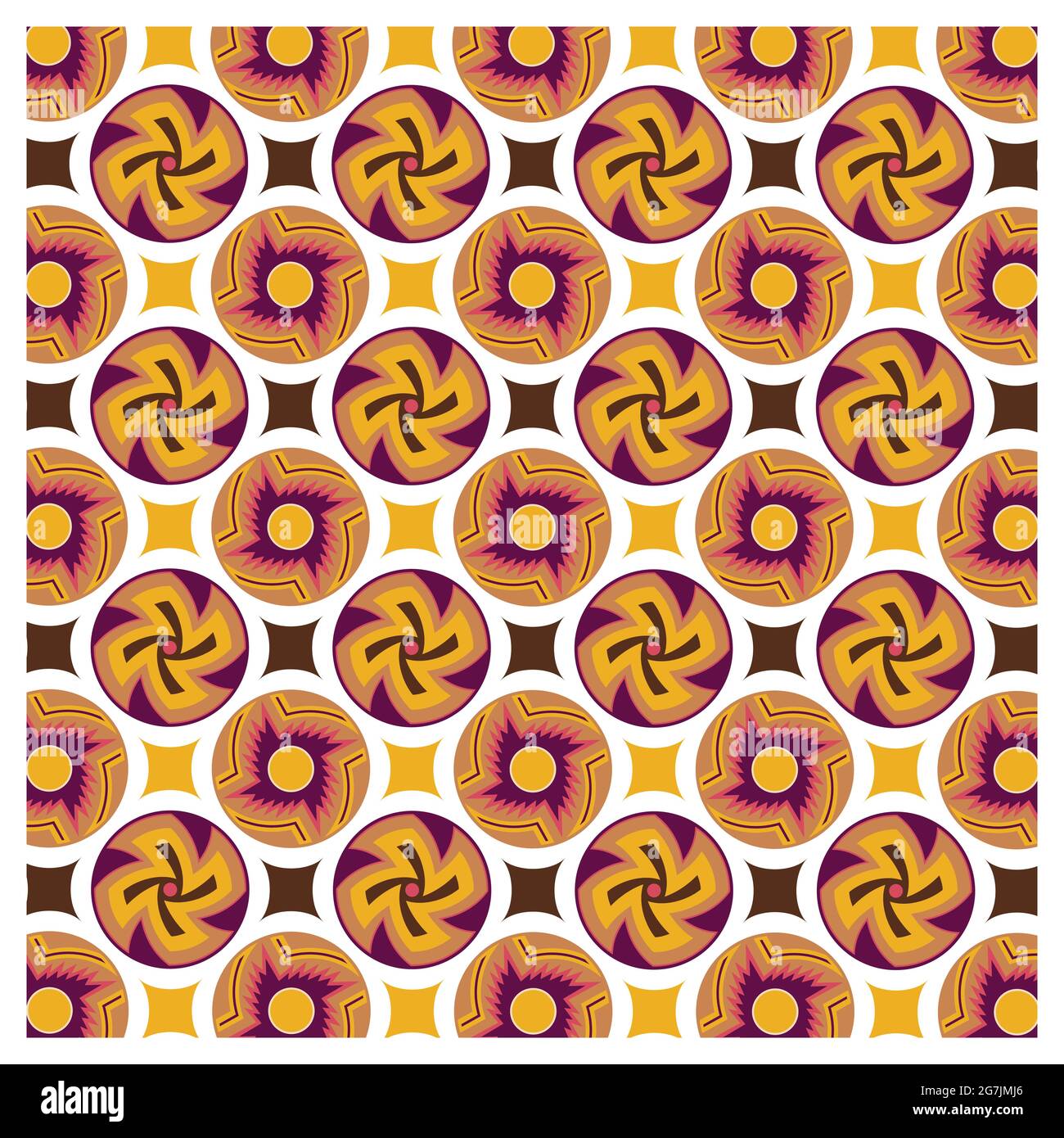 Colorful patterns on a background for fabrics or wallpaper Stock Vector