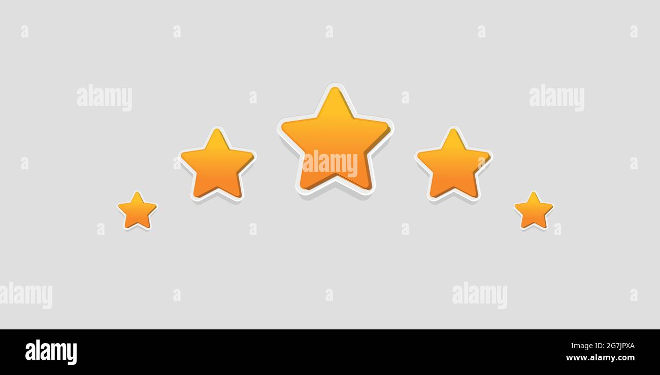 Five Star Product Quality Rating With Reflection: EPS 10 Stock Vector ...