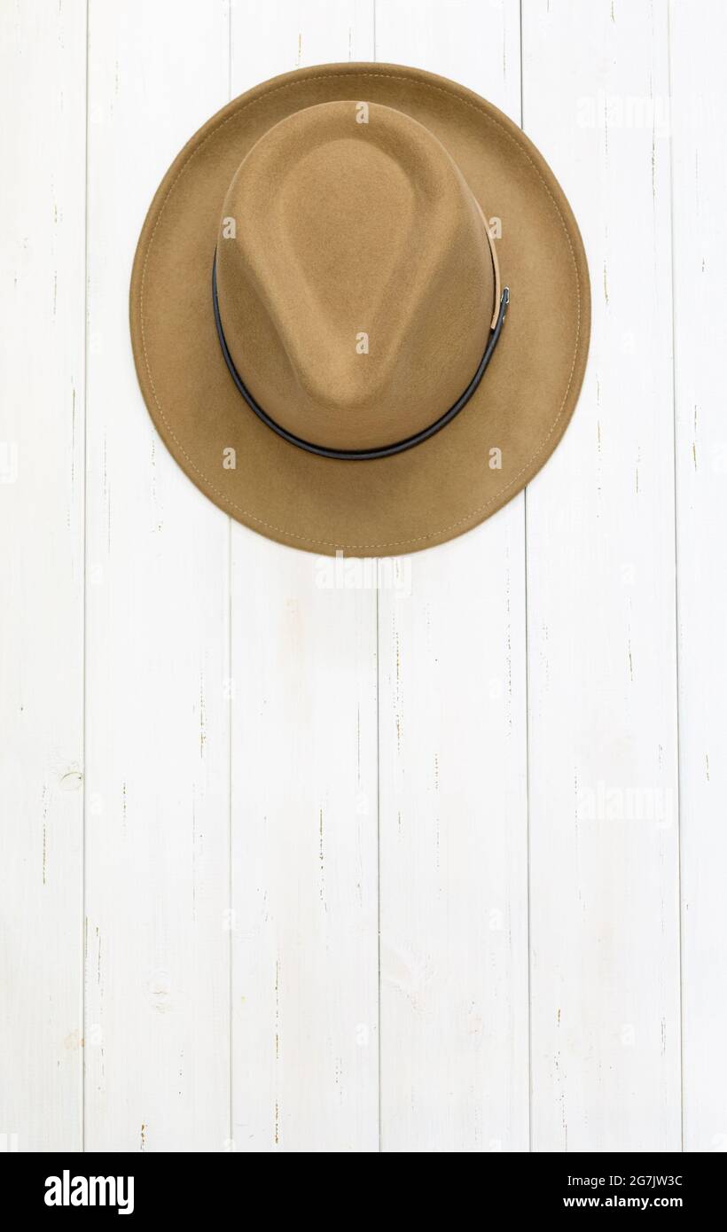 Old fashioned felt hat hi-res stock photography and images - Alamy