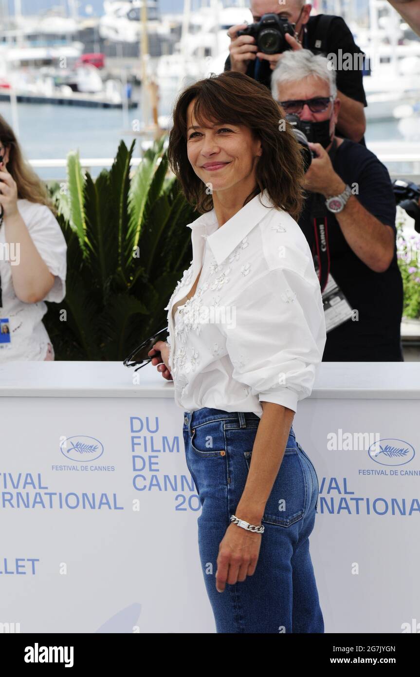 Sophie Marceau and cast members attend the 74th Cannes Film Festival 2021 Stock Photo