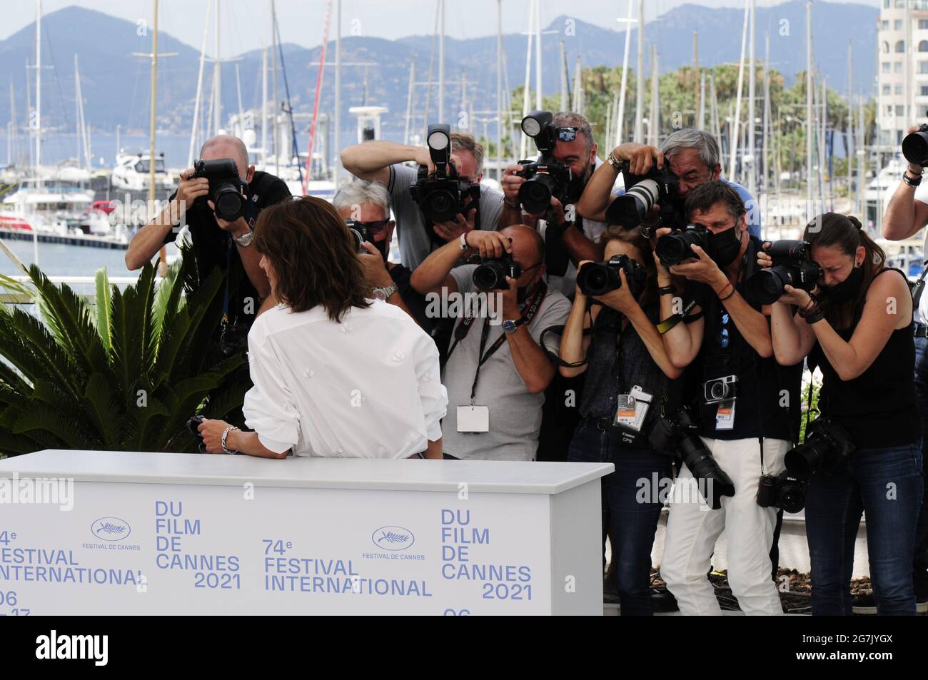 Sophie Marceau and cast members attend the 74th Cannes Film Festival ...