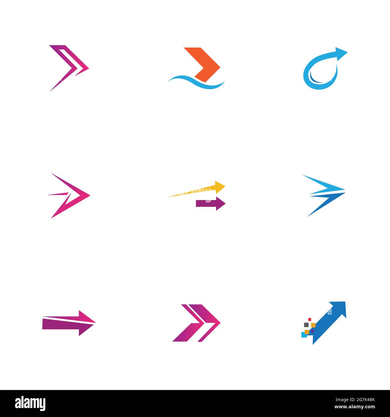 business arrow logo set illustration design Stock Vector Image & Art ...