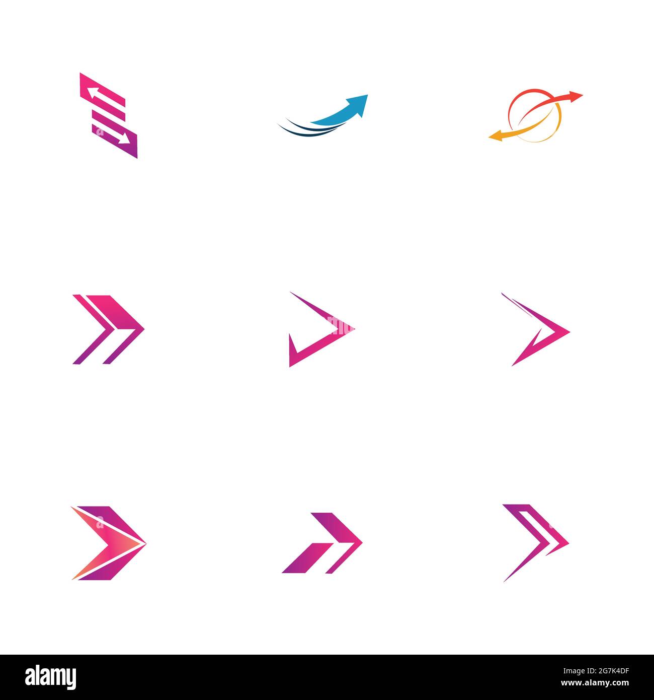 business arrow logo set illustration design Stock Vector Image & Art ...
