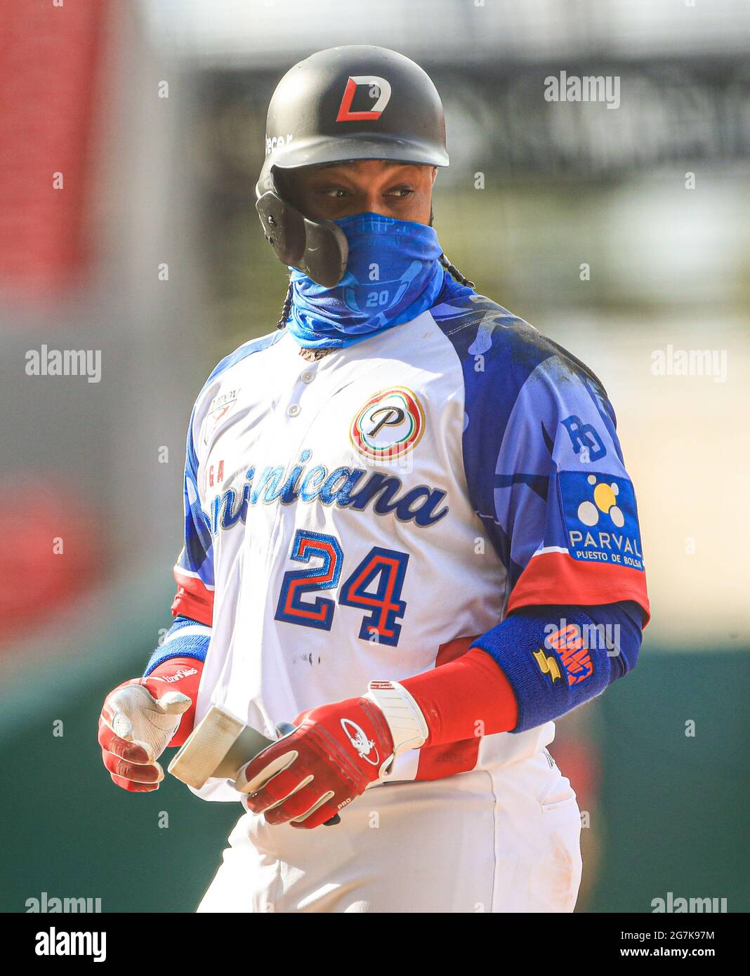 MAZATLAN, MEXICO - JANUARY 31: Robinson Cano for Águilas Cibaeñas ,during  the game between Puerto Rico and Dominican Republic as part of Serie del  Caribe 2021 at Teodoro Mariscal Stadium on January