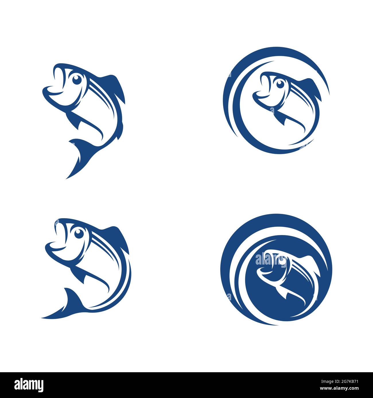 Fish Logo Tutorial Fish logo template. Creative vector symbol design template Stock Vector ...