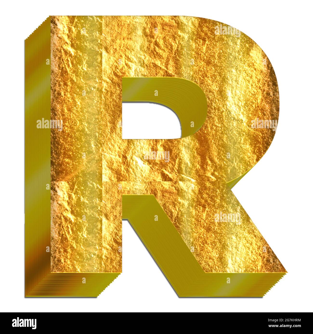 Illustration of the letter R isolated on a white background Stock Photo ...