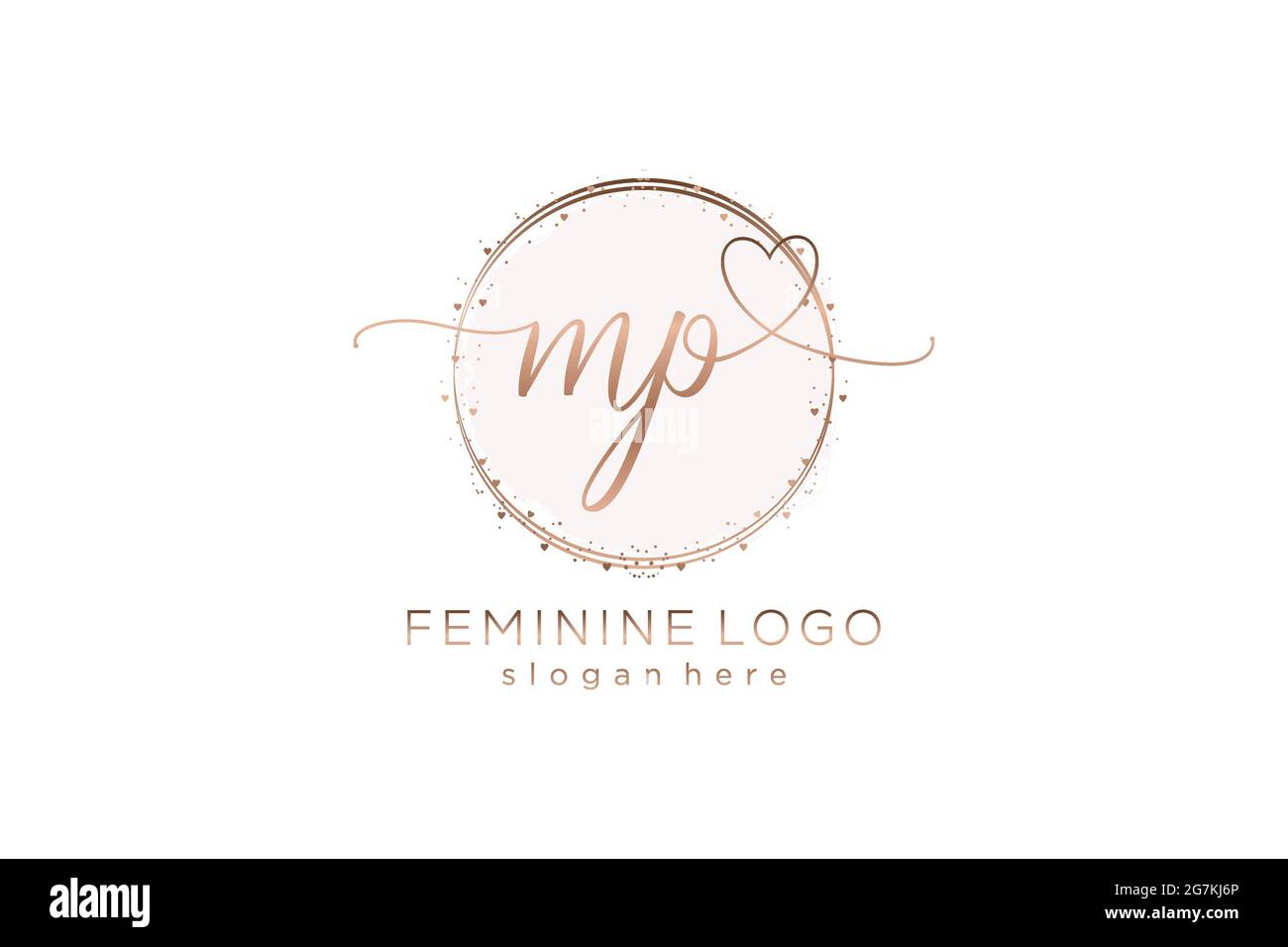 MP handwriting logo with circle template vector logo of initial wedding ...