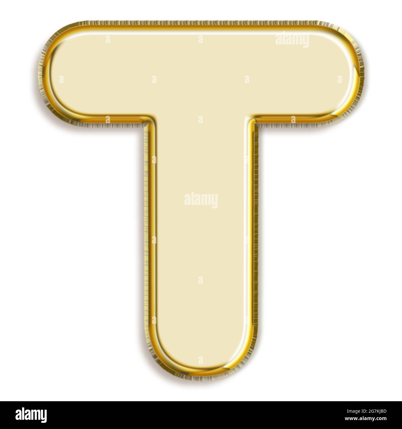 Golden alphabet letter design on white background Stock Photo - Alamy