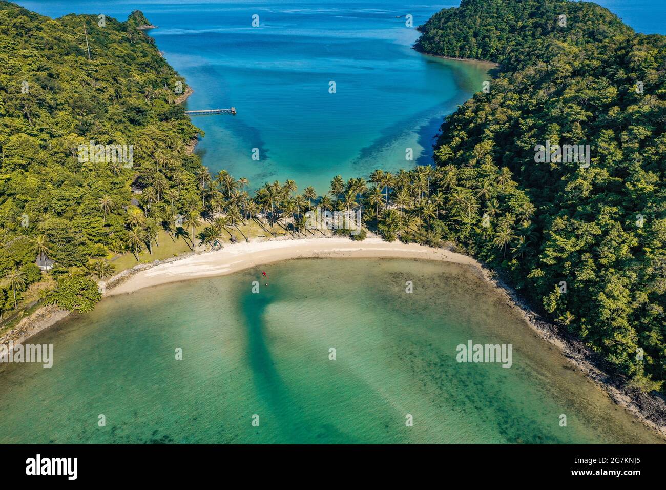 Aerial view of Koh Ngam, in Koh Chang, Trat, thailand Stock Photo - Alamy