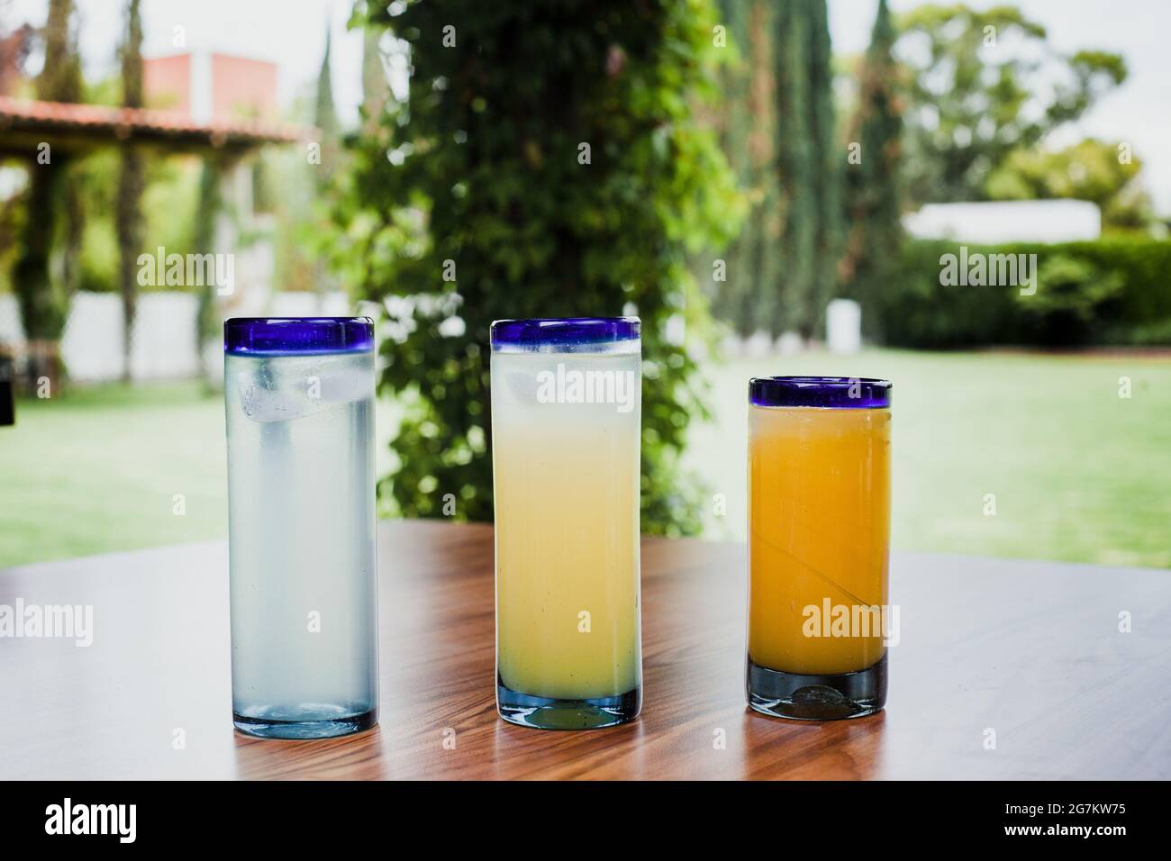 traditional mexican drink with natural flavor in Mexico Stock Photo Alamy