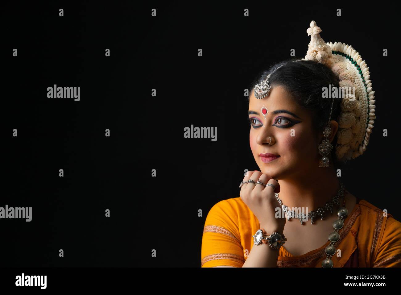 Odissi dancer striking a pose Stock Photo