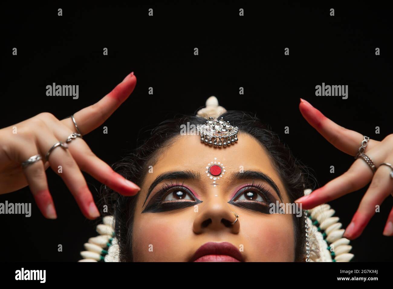 Odissi dancer striking a pose Stock Photo