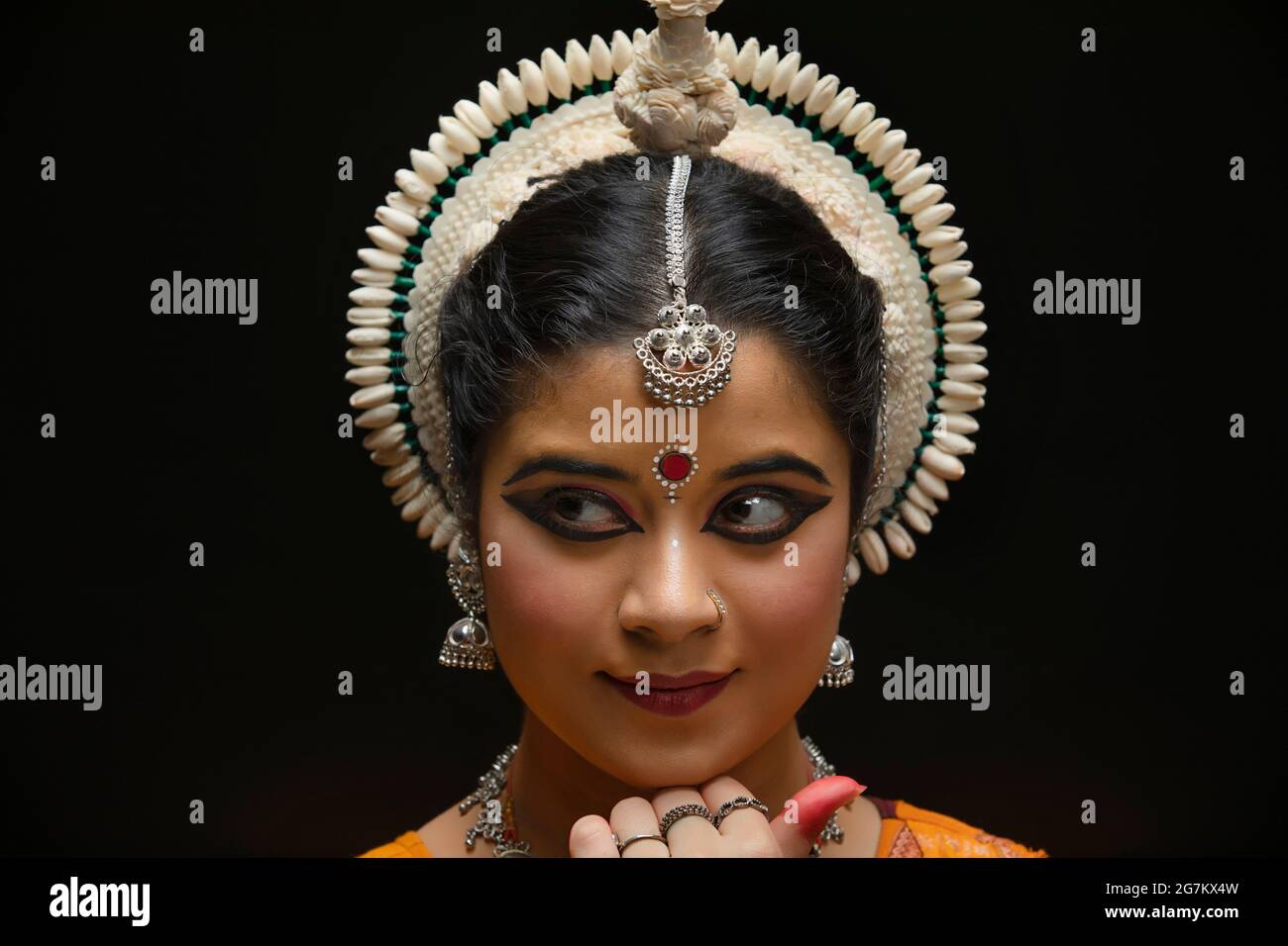 Odissi dancer striking a pose Stock Photo
