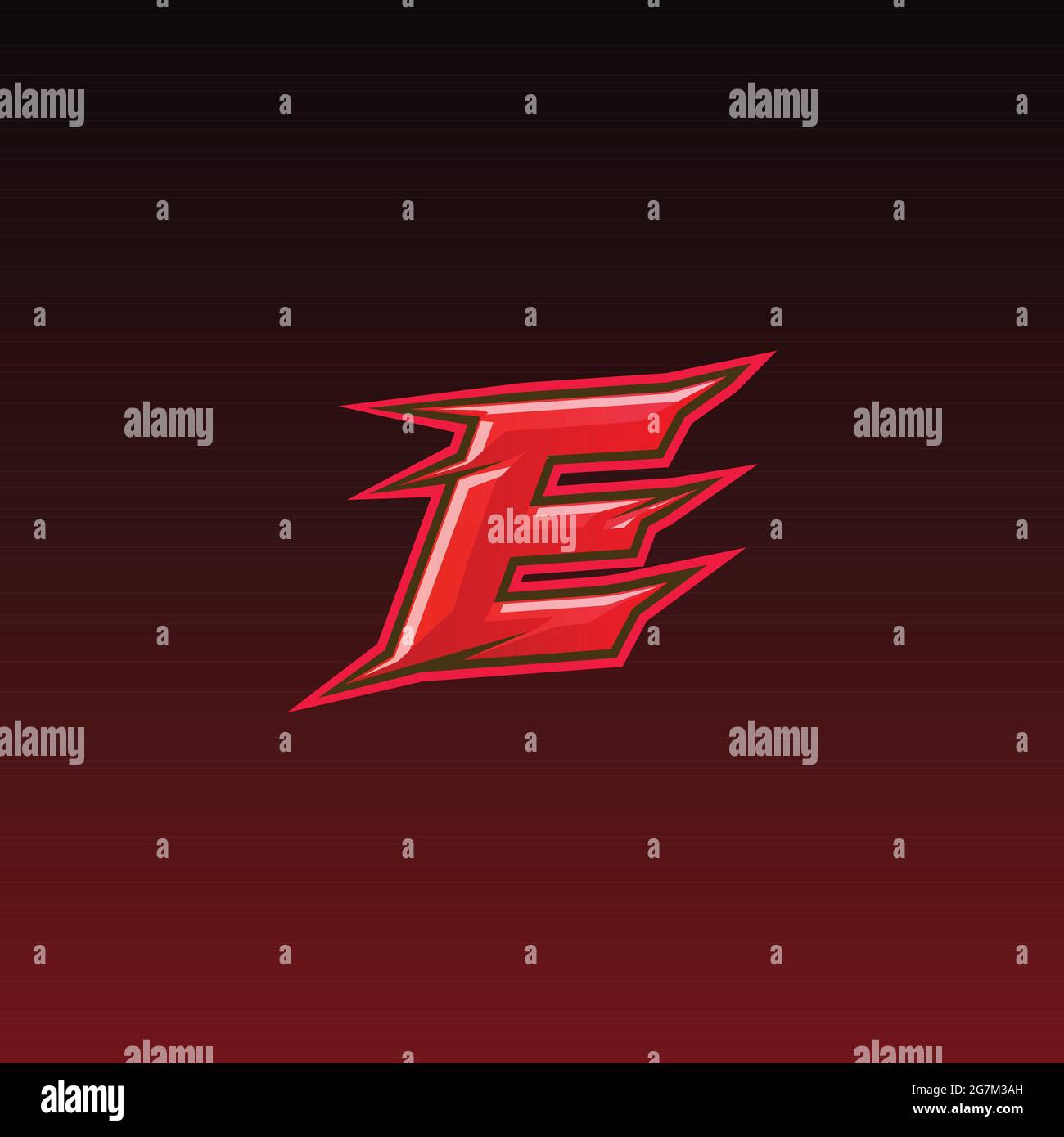 Initial E Gaming Esport Logo Design Template Inspiration Stock Vector ...