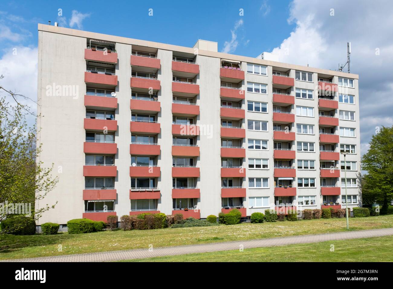 Multi-family house, Hagen, Ruhr area, North Rhine-Westphalia, Germany, Europe Stock Photo