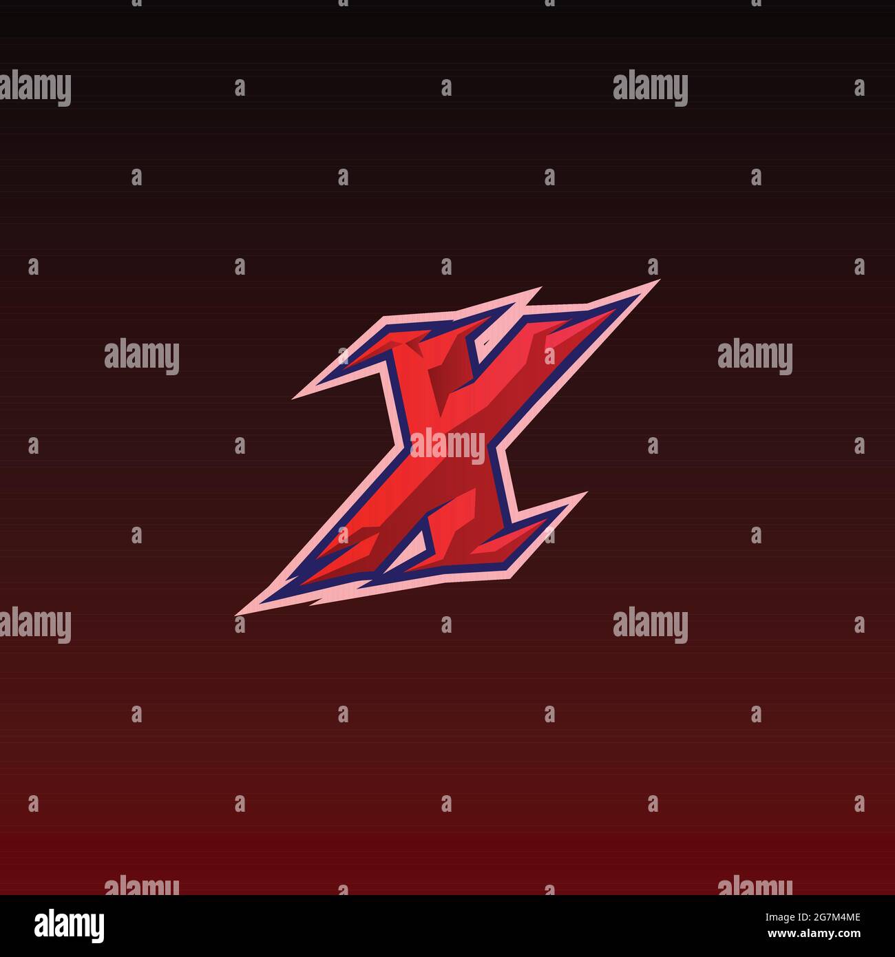 Initial X Gaming E sport Logo Design Template Inspiration Stock Vector ...
