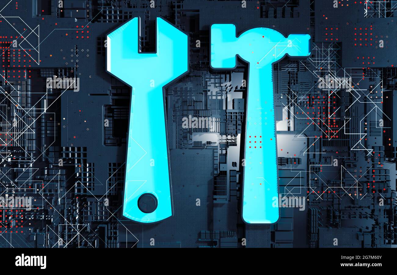 Abstract technology business and internet template background.Technical