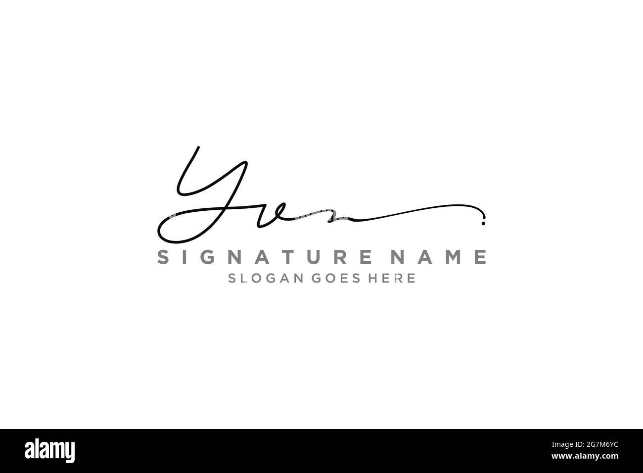 YV Letter Signature Logo Template elegant design logo Sign Symbol template vector icon Stock Vector