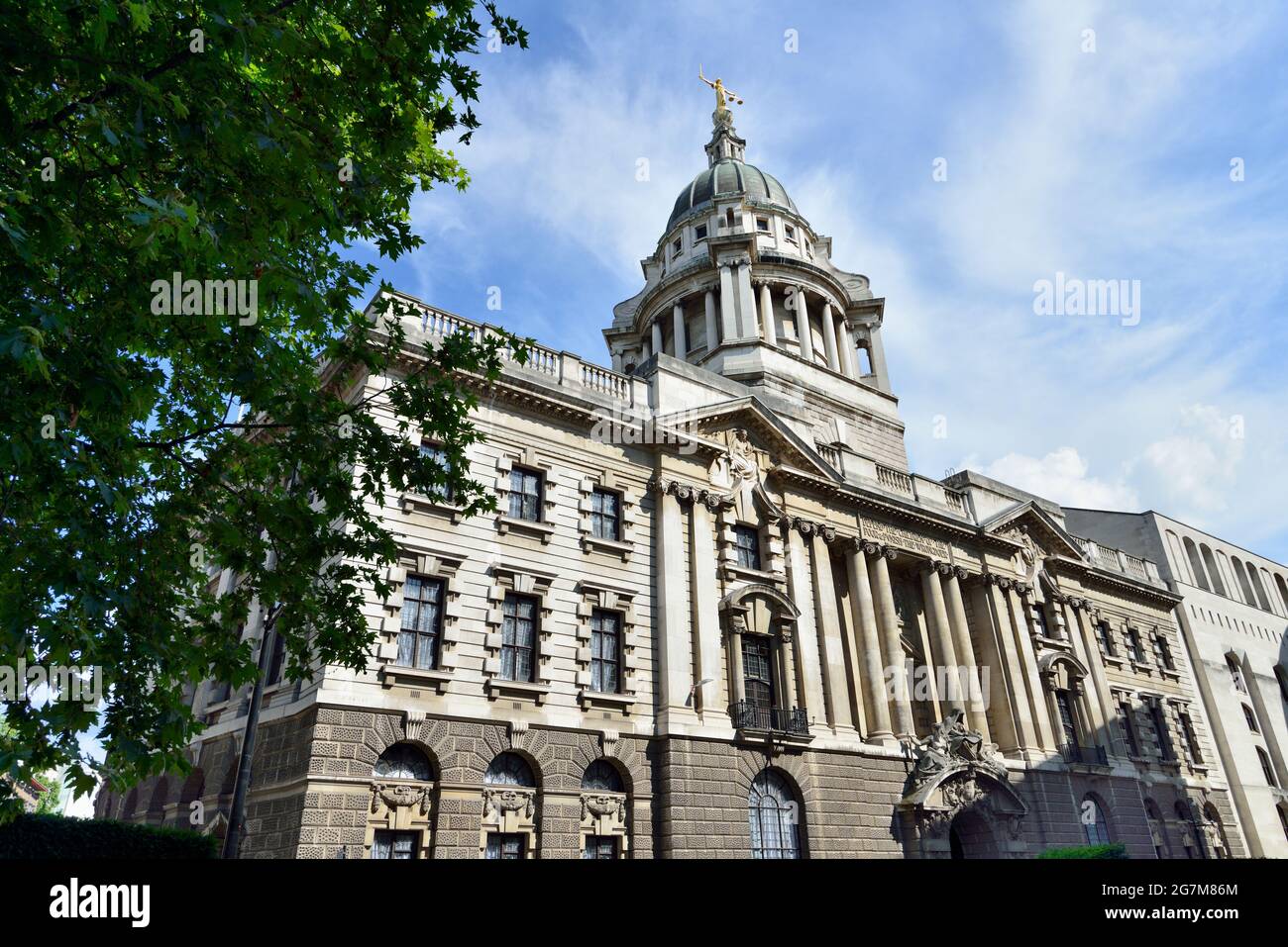 Central Criminal Court of England and Wales, The Old Bailey, City of London, United Kingdom Stock Photo