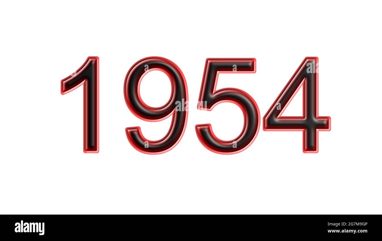 red-1954-number-3d-effect-white-background-stock-photo-alamy