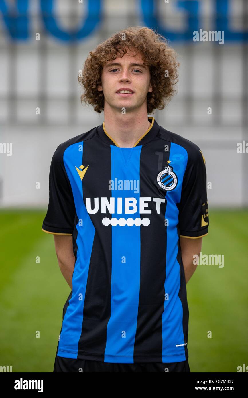 Club's Maxim De Cuyper poses for a team picture, at the 20212022