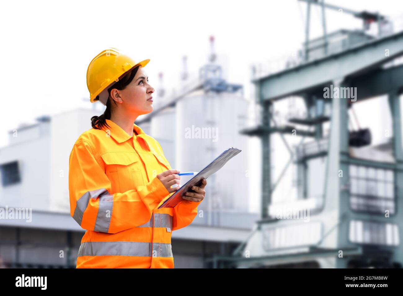 Building Inspection. Heat And Power Industry Station Stock Photo