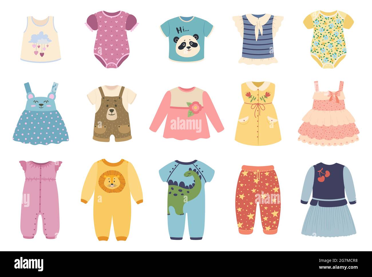  Baby Boy Girl Clothes OutfitsCottonPrinted