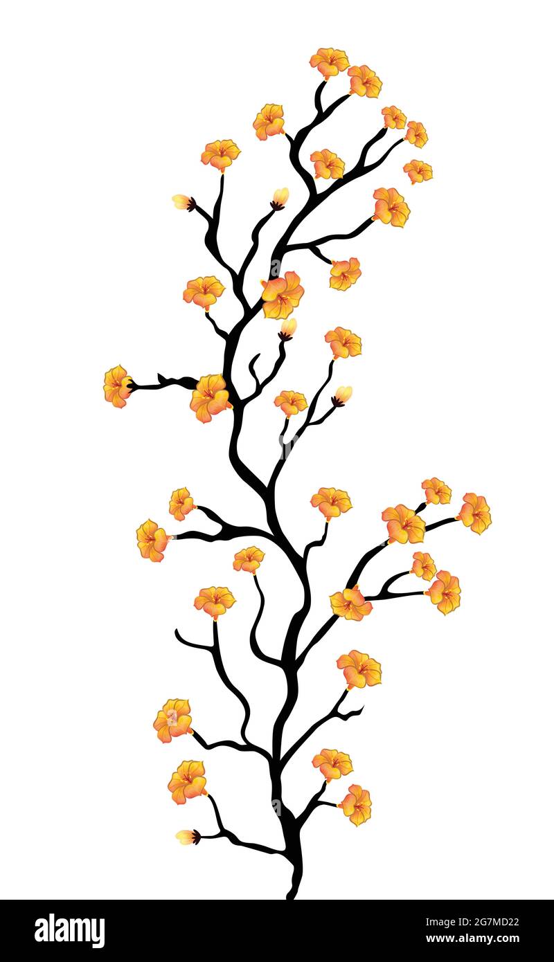 Tree Branch Vector Pattern tree branch vector ilustration design template Stock Vector Image & Art ...