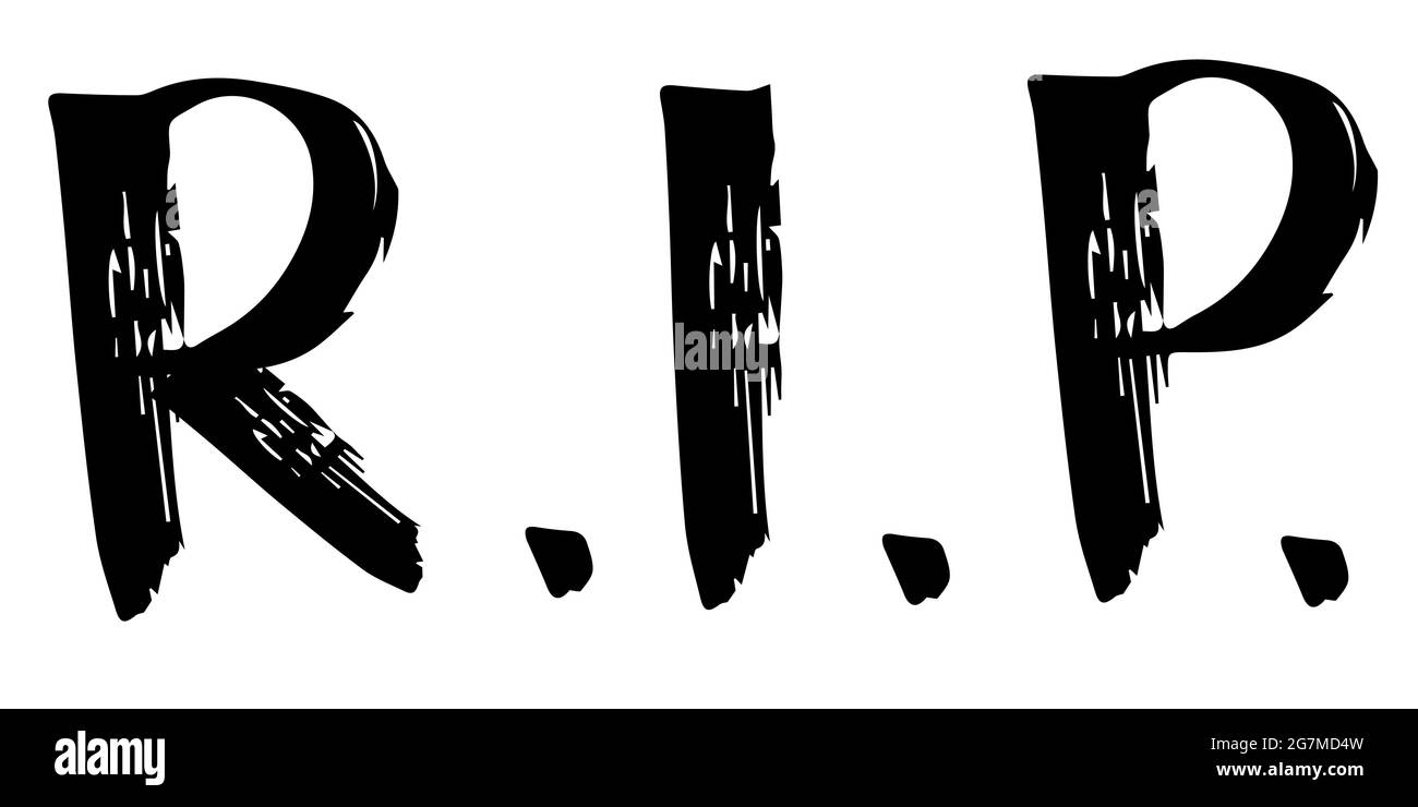 R I P halloween lettering Stock Vector Image Art Alamy