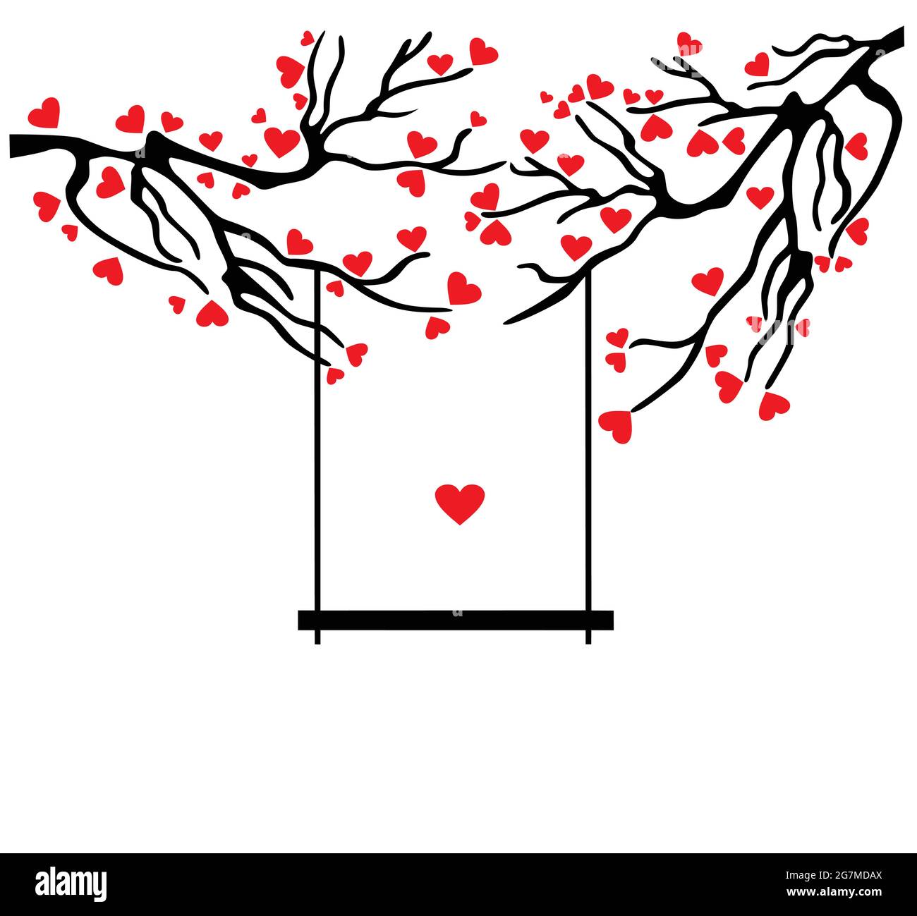 Beautiful tree branch silhouette background for wallpaper Stock Vector