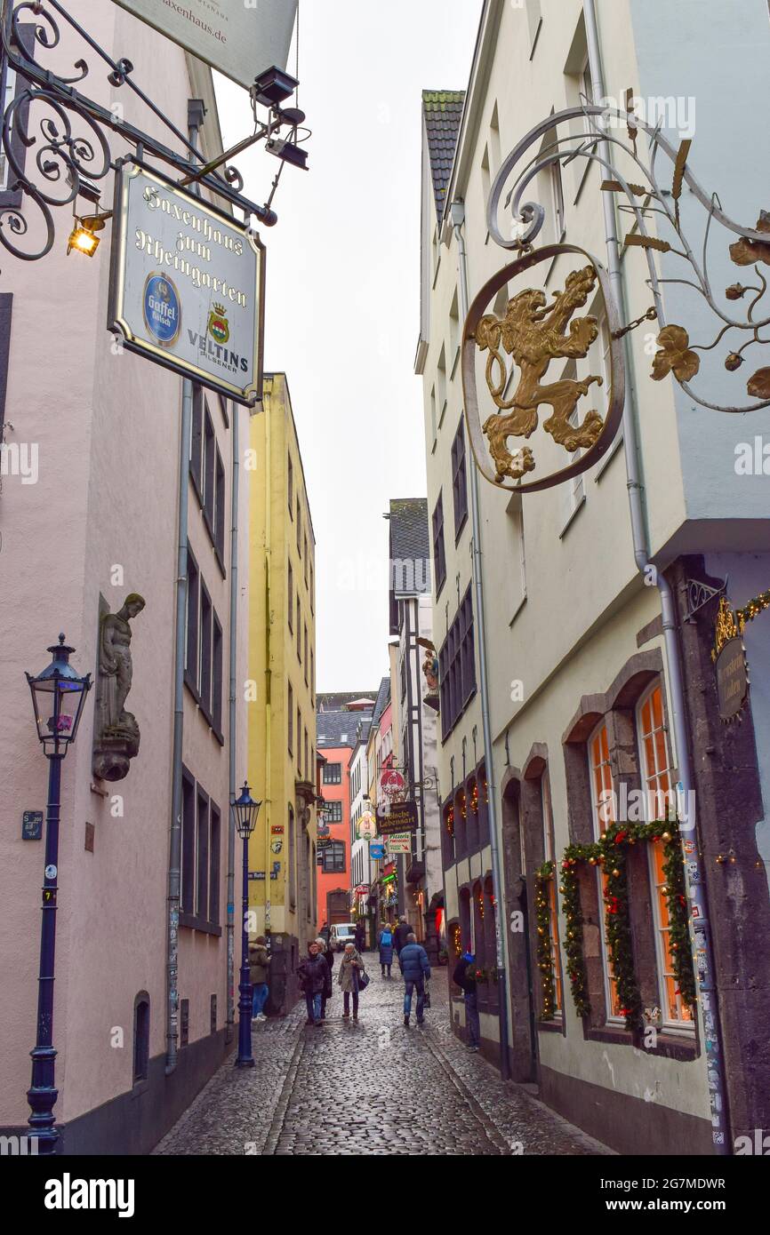 Altstadt, Old Town, Cologne, Germany Stock Photo - Alamy