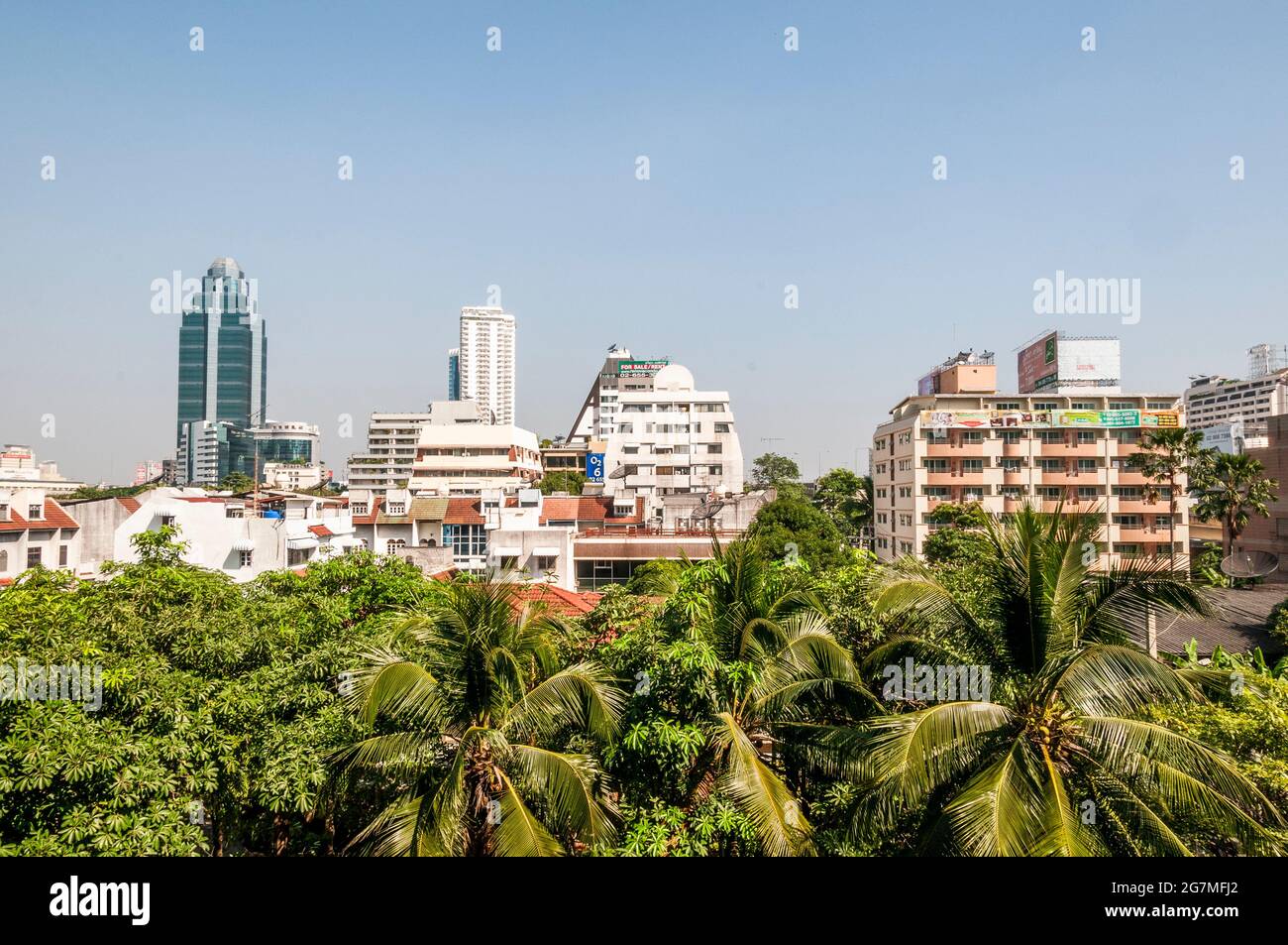 Various buildings in Bangkok in Thailand in South East Asia Stock Photo ...