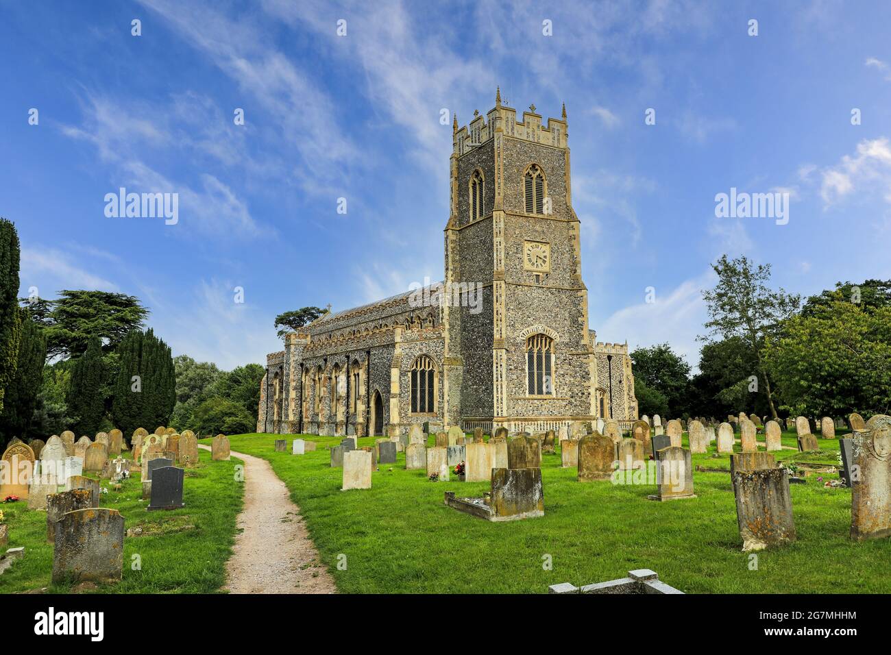 The Holy Trinity church in the village of Loddon, Norfolk, England, UK Stock Photo