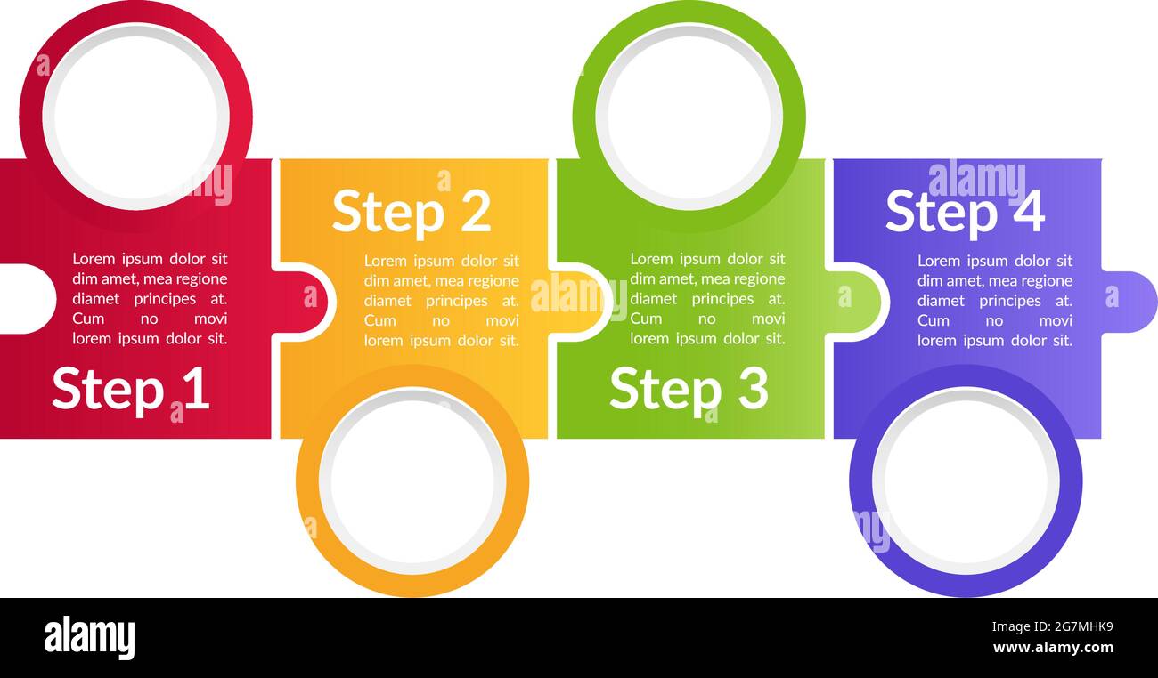 Multicolor informational vector infographic template Stock Vector