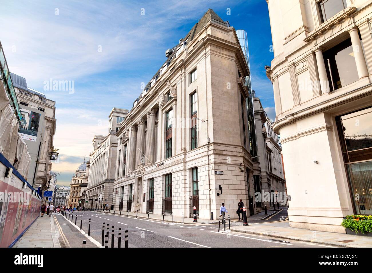 1910s Portland stone building on 81 King William Street housing the ICBC (Industrial and Commercial Bank of China), Bank, London, UK Stock Photo