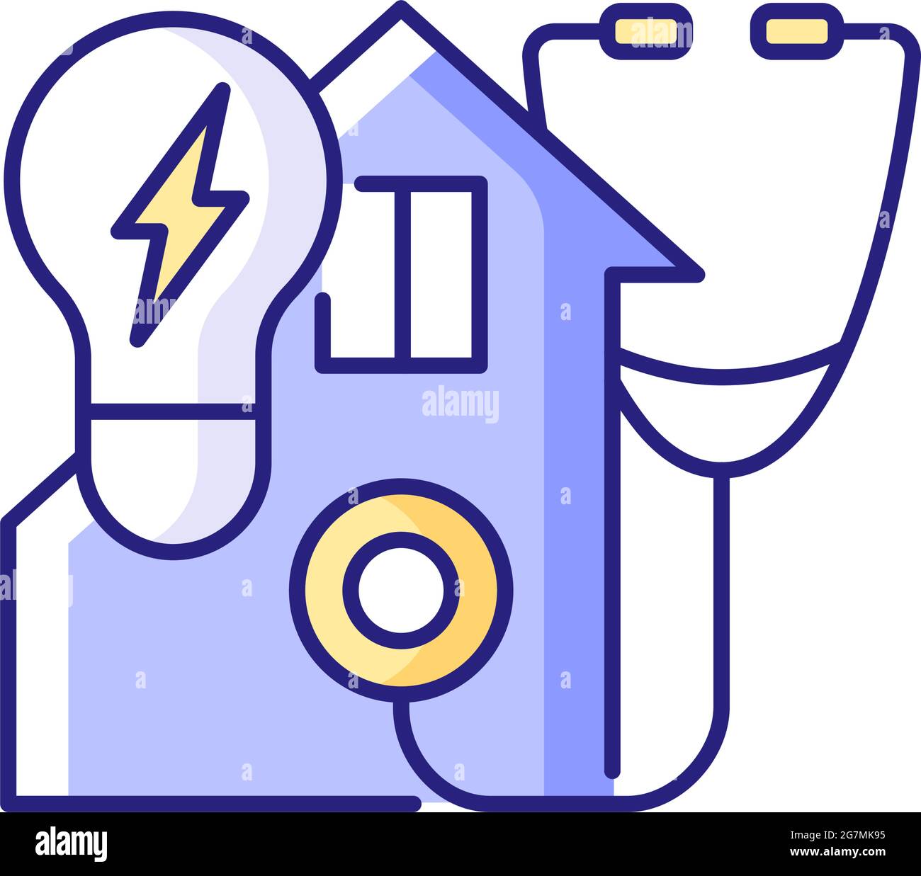 Energy audit RGB color icon Stock Vector Image & Art - Alamy