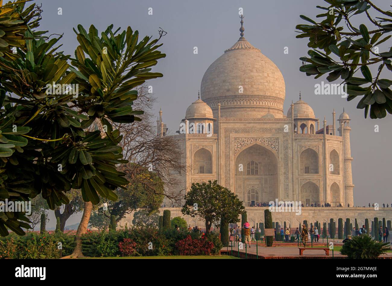 Taj Mahal, Wonder of the world. Stock Photo