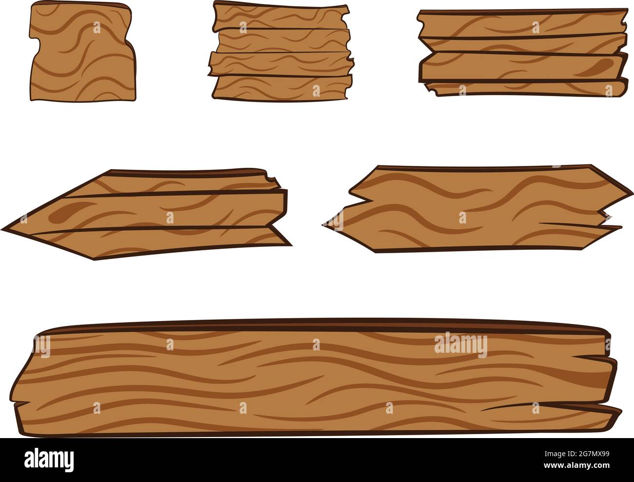 A set of Wooden Direction Signs. Background for titles. Graphic Design