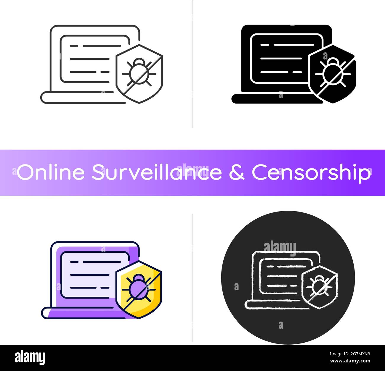 Antivirus software icon Stock Vector Image & Art - Alamy
