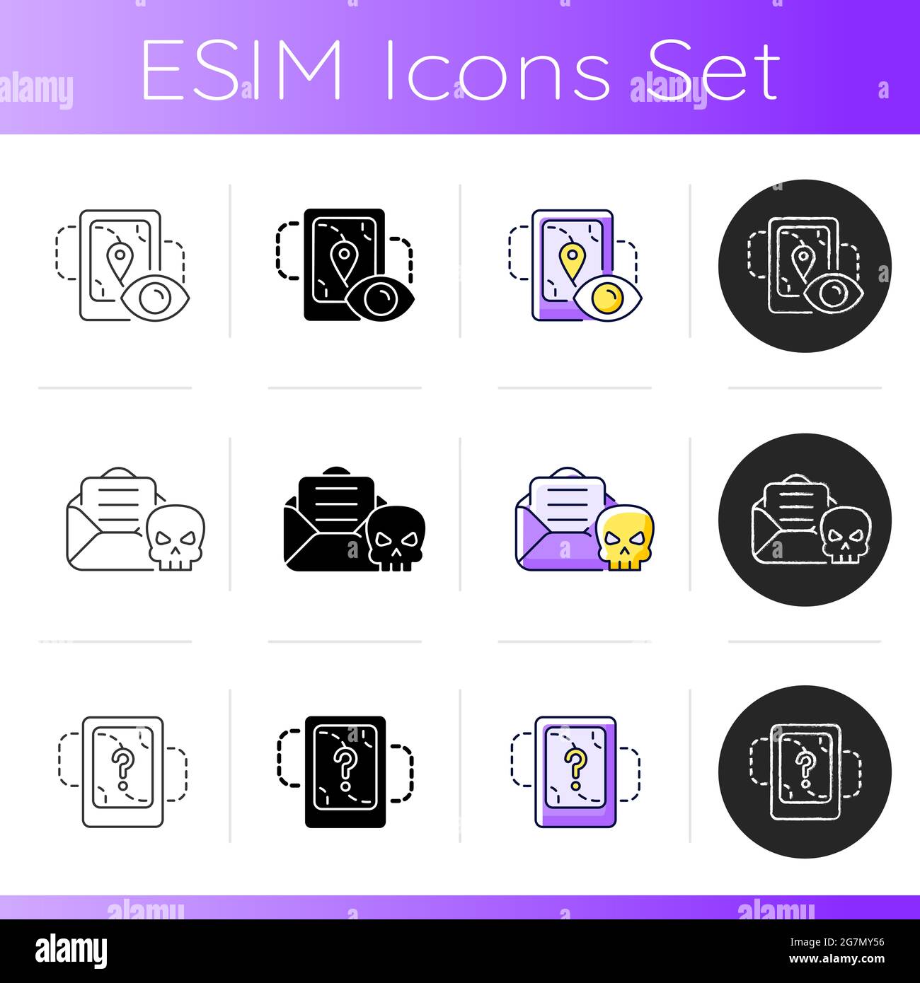 Online behavior monitoring icons set Stock Vector Image & Art - Alamy