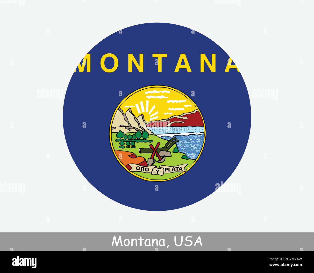 State seal of montana Stock Vector Images Alamy