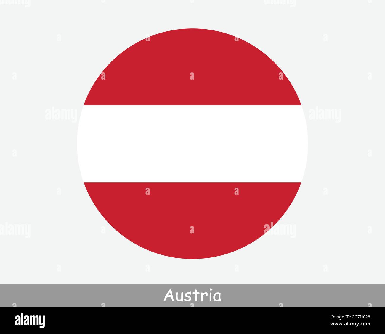 Austria Round Circle Flag. Austrian Circular Button Banner Icon. EPS Vector  Stock Vector Image & Art - Alamy